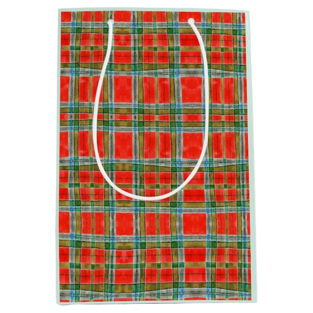 MAC BAIN TARTAN Medium Gift Bag (Front)