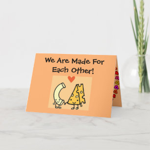 Mac & Cheese - Carte de jour de Valentines mignonn