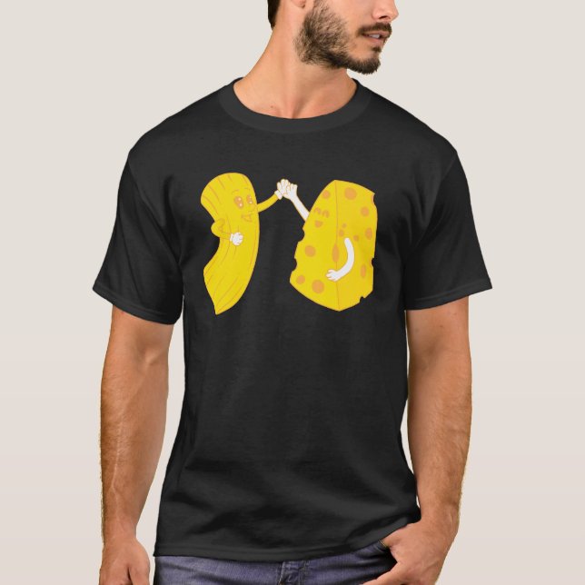 Mac Cheese High Five Shirt Cool Macaroni Cheese (Front)