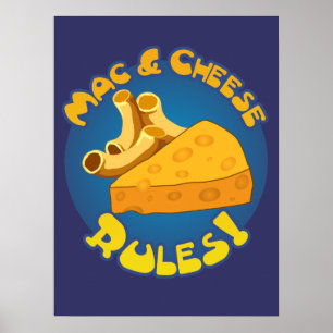 Mac & Cheese Rules Poster