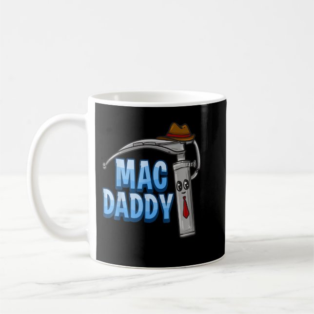 Mac Daddy Anesthesia Laryngoscope Humour  Coffee Mug (Left)