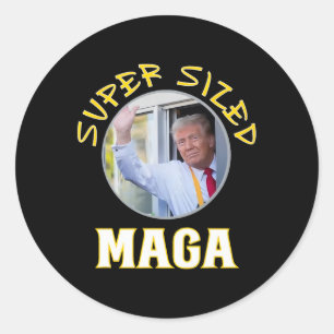 Mac Daddy Trump Vance 2024 Makes French Fries Classic Round Sticker