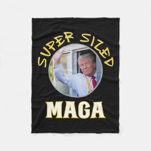 Mac Daddy Trump Vance 2024 Makes French Fries Fleece Blanket
