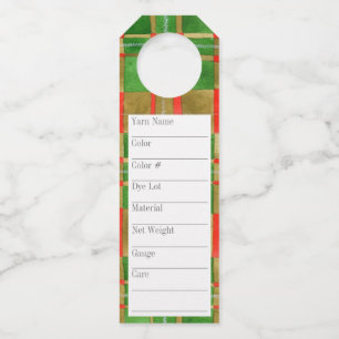 MAC GREGOR TARTAN 2.25"x7" Long Yarn Tags