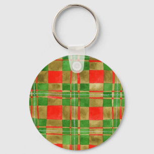 MAC GREGOR TARTAN Aluminum Round Keychain 