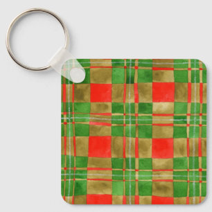 MAC GREGOR TARTAN Aluminum Square Keychain 