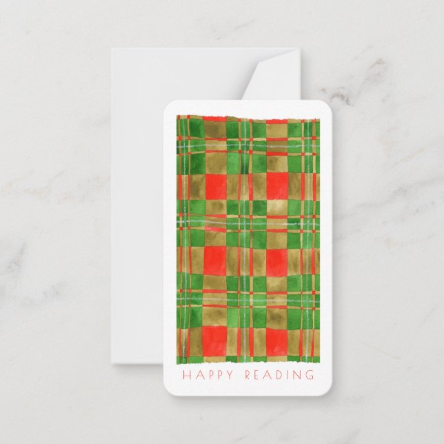 MAC GREGOR TARTAN Bookmark - 3.5x2 Card + Text (Front)