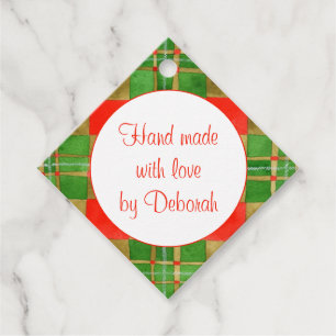 MAC GREGOR TARTAN Diamond "Hand Made" Tags