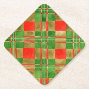 MAC GREGOR TARTAN Diamond Paper Coasters 