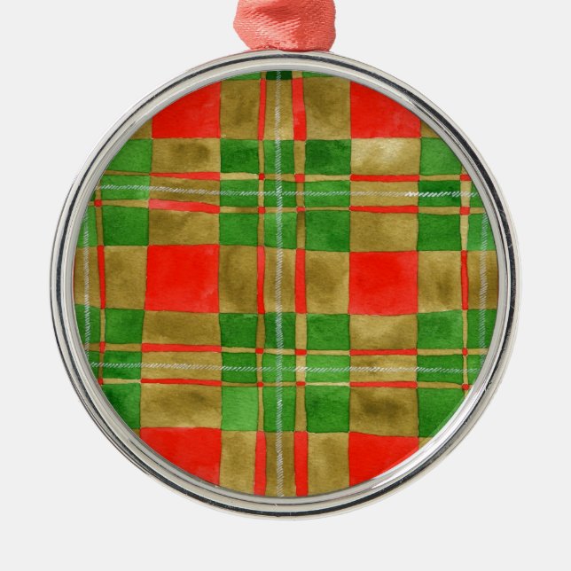 MAC GREGOR TARTAN Premium Round Ornament  (Front)