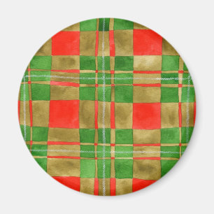 MAC GREGOR TARTAN Round Magnet