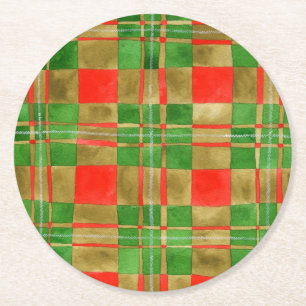 MAC GREGOR TARTAN Round Paper Coasters