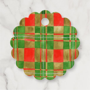 MAC GREGOR TARTAN Scalloped Gift Tags
