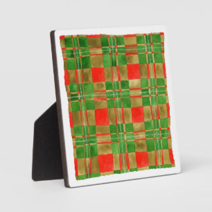MAC GREGOR TARTAN Square Plaque with Easel