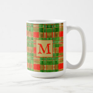 MAC GREGOR TARTAN Tall White Mug + Text