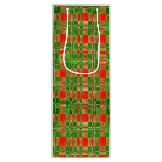 MAC GREGOR TARTAN Wine Gift Bag (Front)