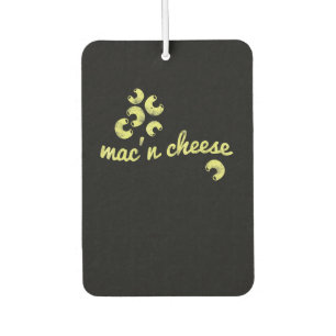 Mac n cheese fun chef humour gift air freshener