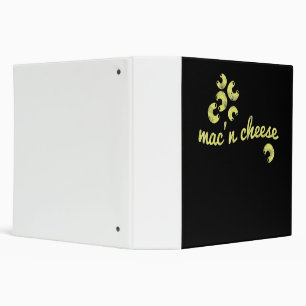 Mac n cheese fun chef humour gift binder