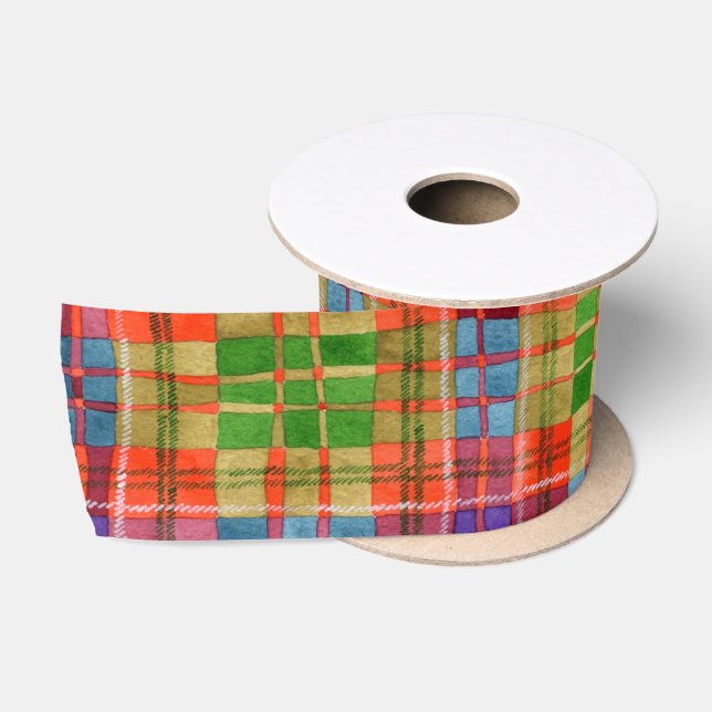 MAC RAE TARTAN 3" Wide Satin Ribbon (Spool)