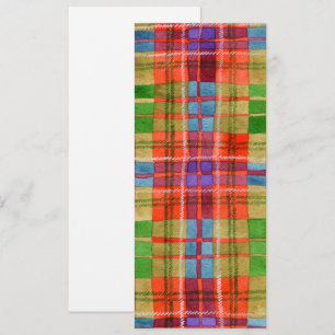 MAC RAE TARTAN 4x9.25 Flat Card / Vertical