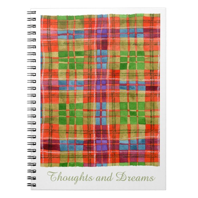 MAC RAE TARTAN 6,5x8,75 Carnet spiral (Devant)