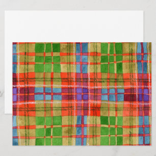 MAC RAE TARTAN 6,5x8,75 Carte plate / Horizontal