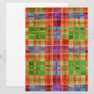 MAC RAE TARTAN 6.5x8.75 Flat Card / Vertical
