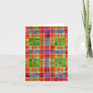 MAC RAE TARTAN Birthday Note Card