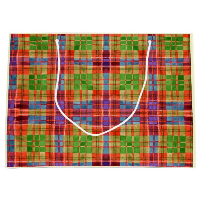 MAC RAE TARTAN Grand sac cadeau (Devant)