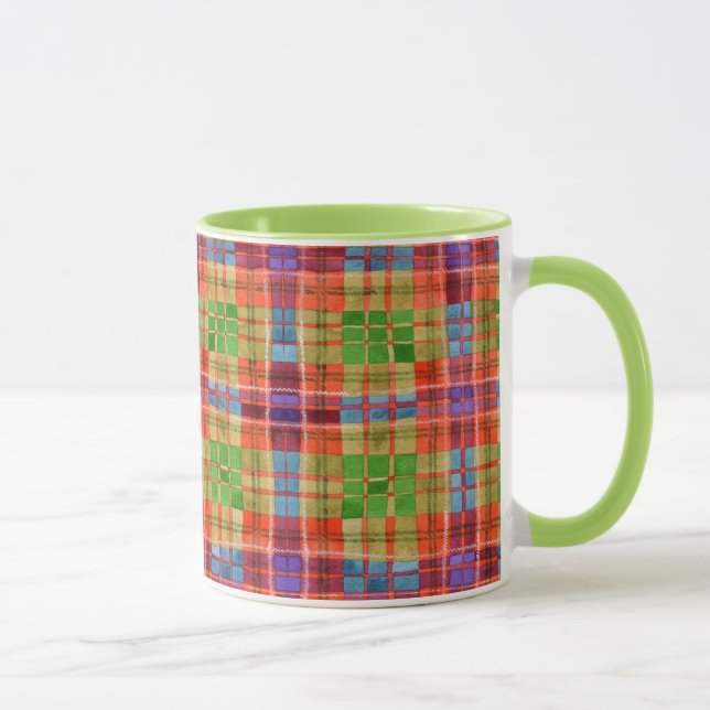 MAC RAE TARTAN Lime Combo Mug (Droite)