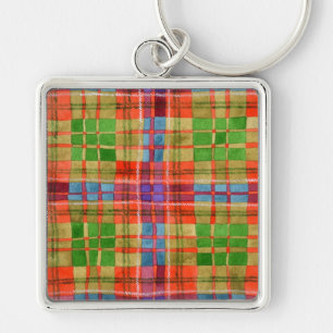 MAC RAE TARTAN Porte-clés carré de luxe