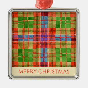 MAC RAE TARTAN Premium Carré Ornement + Texte