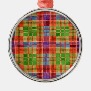 MAC RAE TARTAN Premium Round Ornament 