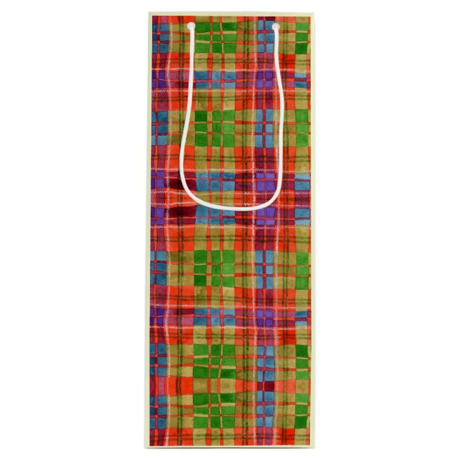 MAC RAE TARTAN Sac cadeau vin (Devant)