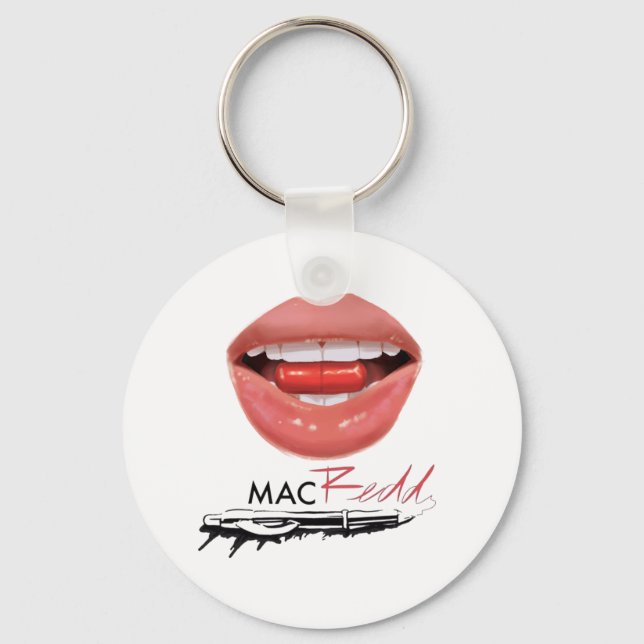 Mac Redd Lip Keychain (Front)