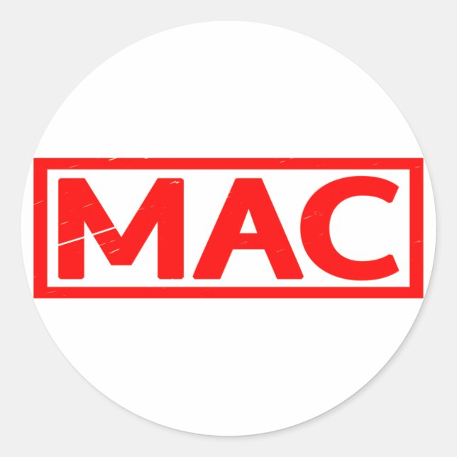 Mac Stamp Classic Round Sticker (Front)