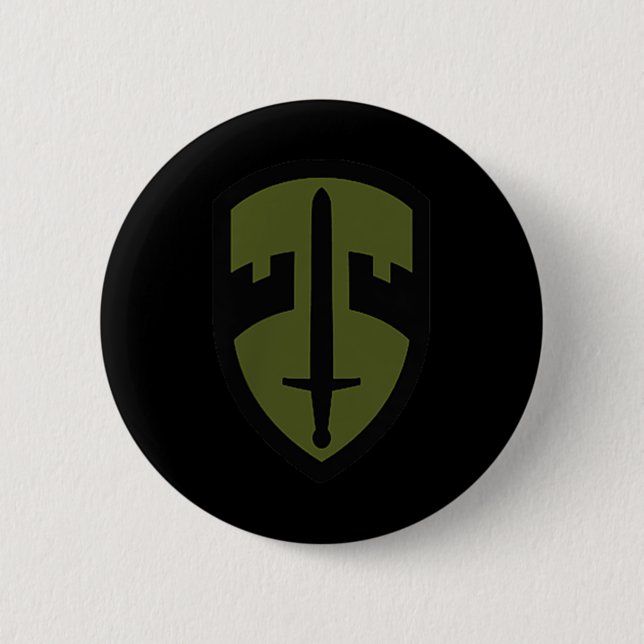 Mac-v Army Small Unit Patch Full Colour Vietnam Ve 2 Inch Round Button (Front)