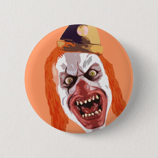 Macabre Clown 2 Inch Round Button (Front)