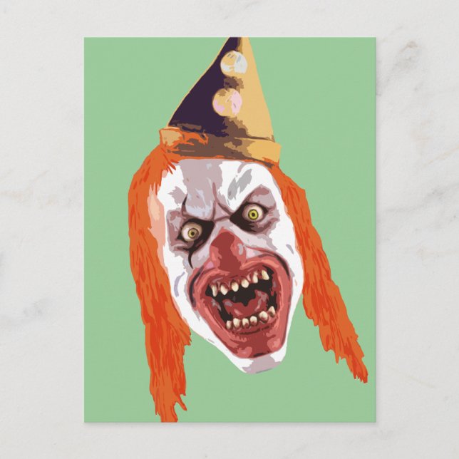 Macabre Clown Postcard (Front)