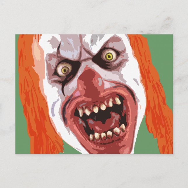 Macabre Clown Postcard (Front)