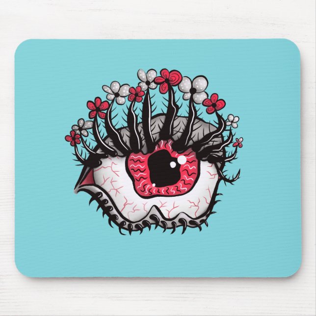 Macabre Eye Creepy Witchy Goth Mouse Pad (Front)