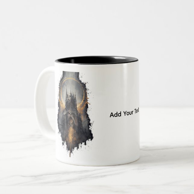 Macabre Gothic Cathedral Coffee Mug (Front Left)