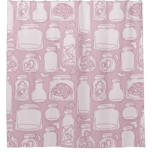 macabre medical specimens pastel pink gothic 