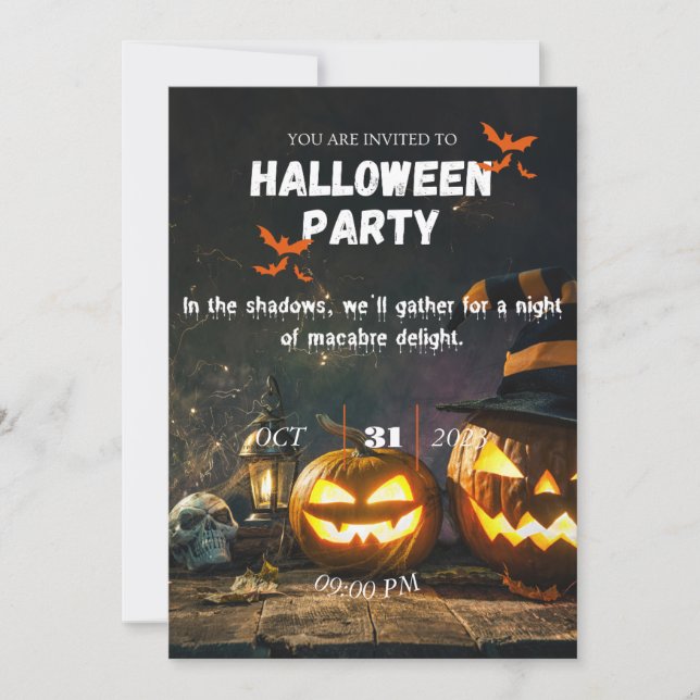 Macabre Shadows - Haunting Collating Invitation (Devant)