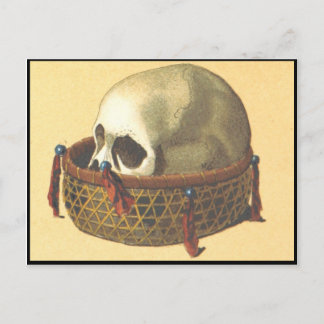 Macabre: Skull - New Guinea Postcard
