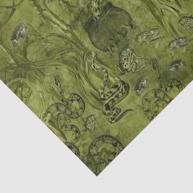 Macabre Snakes Halloween Tissue Paper (Detail)