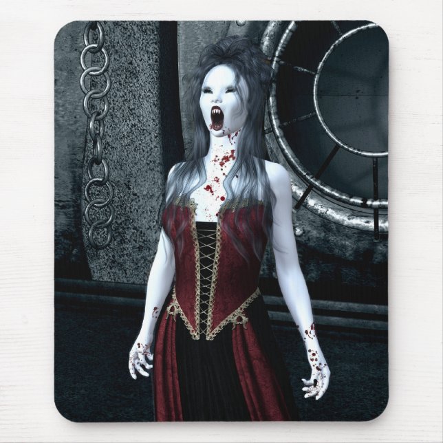 Macabre Thirst Vampire Mousepad (Front)