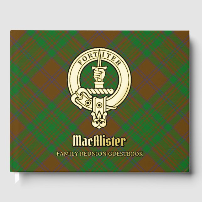 MacAlister of Glenbarr Family Reunion Guest Book (Front)
