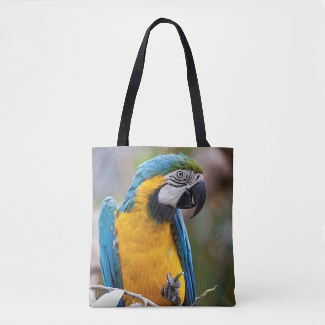 Macao bleu et jaune sur le sac d'impression (Devant)