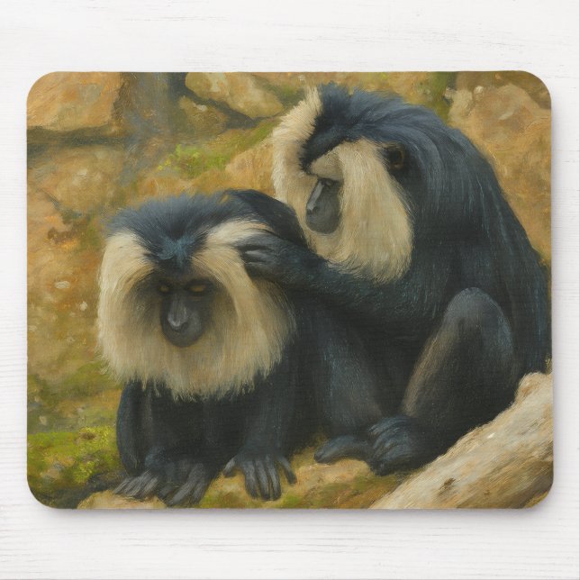 Macaque Bond – Grooming Ritual Mouse Pad (Front)